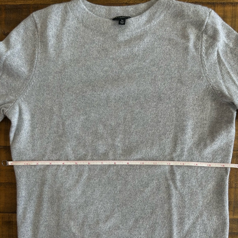 NWT Talbots Audrey Metallic Cashmere Sweater - Picture 5 of 8